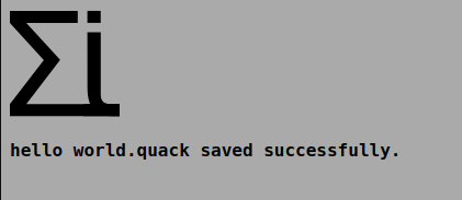 Save confirmation